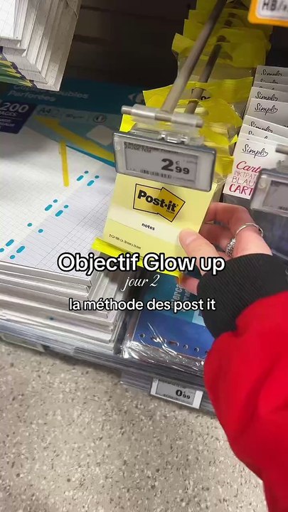 La méthode des post-it pour glow up ✨