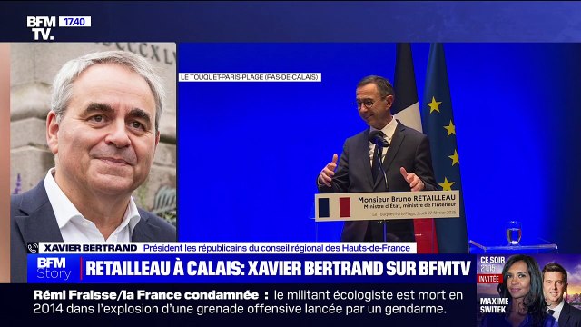 Immigration illégale dans la Manche: La seule solution, c'est la dénonciation des accords du Touquet , affirme Xavier Bertrand, président LR des Hauts-de-France