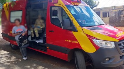 Criança fica ferida ao sofrer queda de bicicleta no bairro Universitário