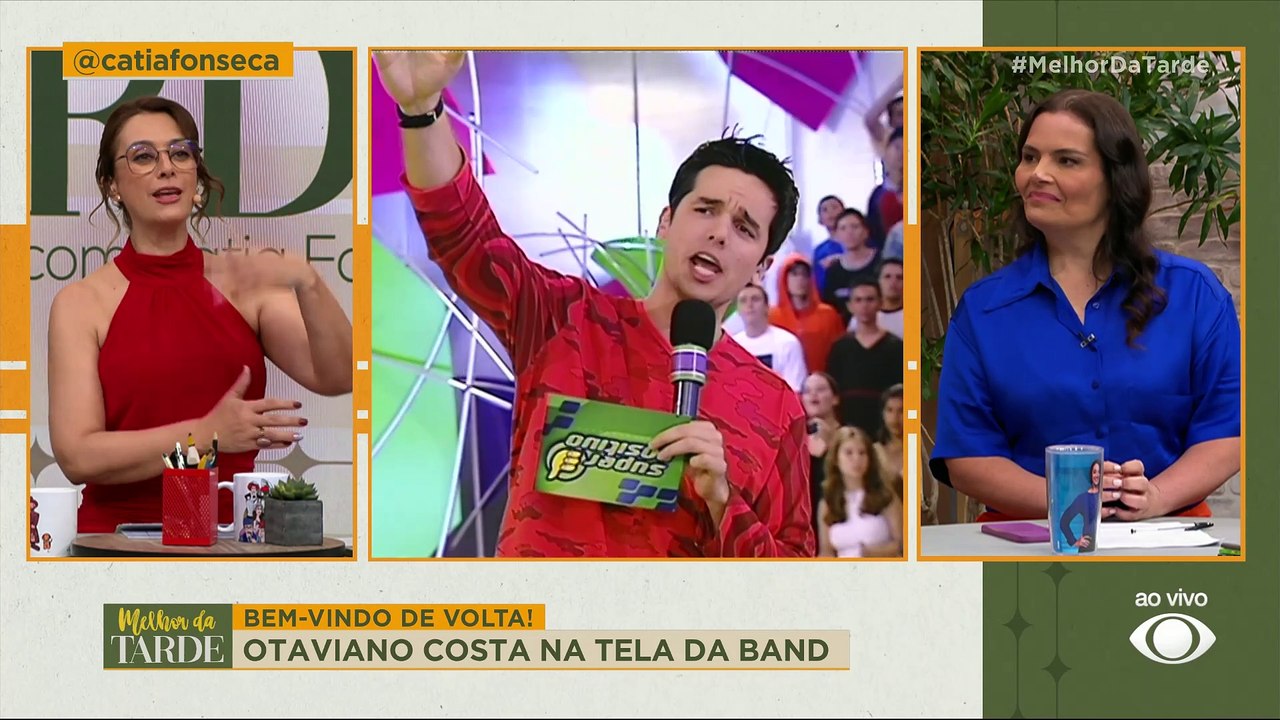 BEM-VINDO DE VOLTA! Otaviano Costa volta à Band após 20 anos para comandar o Melhor da Noite | Melhor da Tarde