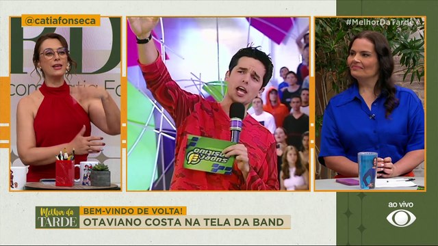 BEM-VINDO DE VOLTA! Otaviano Costa volta à Band após 20 anos para comandar o Melhor da Noite | Melhor da Tarde