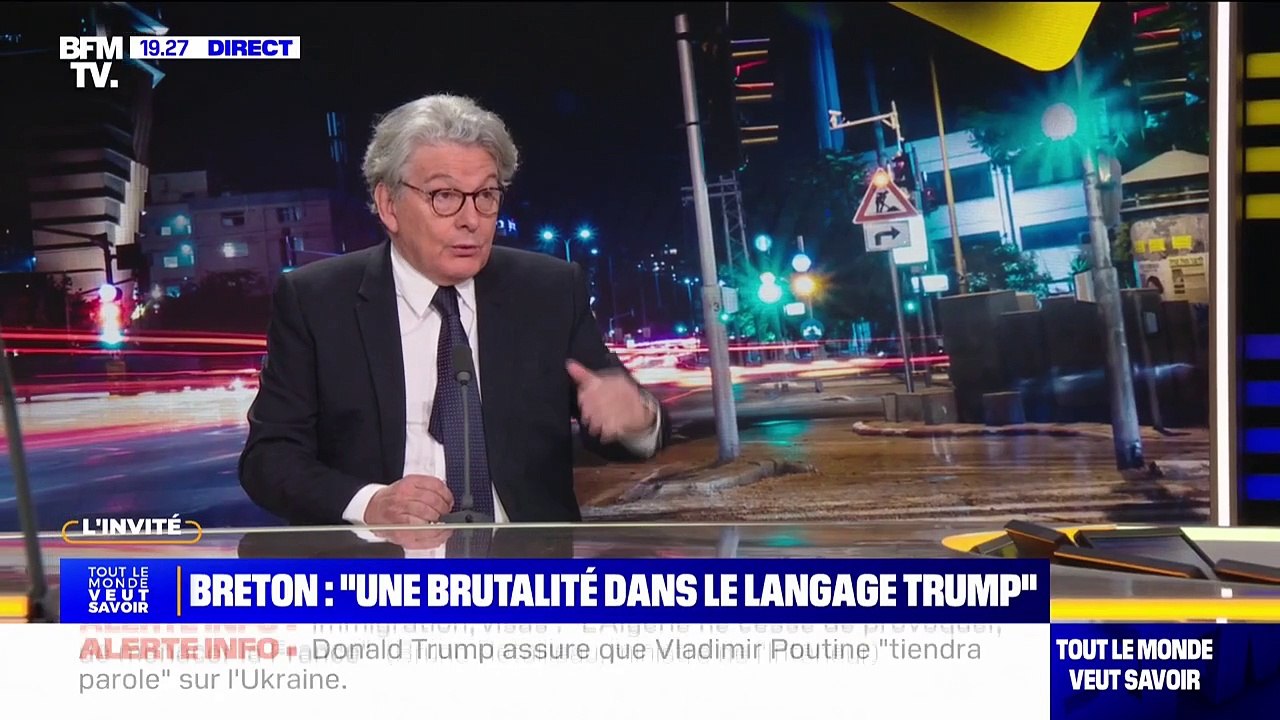 Thierry Breton, ancien commissaire européen, sur les possibles taxes des États-Unis sur les produits européens: "Je ne crois pas qu'ils y seront"