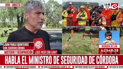 Ministro de seguridad de Córdoba: "Pusimos todos los recursos para encontrar a Lian"