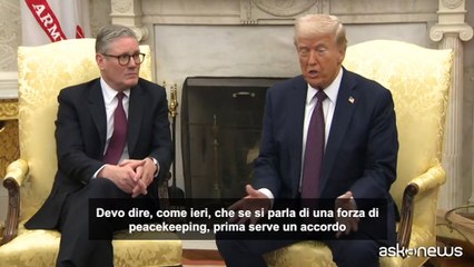 Trump: in Ucraina serve la pace, poi si parla di peacekeepers