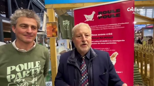 Cyclisme - SIA 2025 - François Belay, le speaker du Tour avec Roule Ma Poule au Salon de l'Agriculture