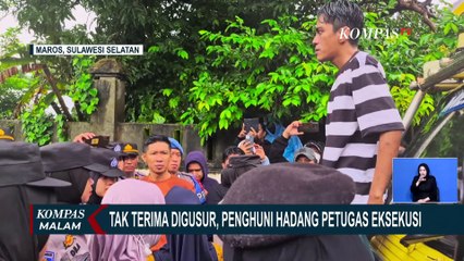 Tak Terima Digusur, Penghuni 2 Rumah Nekat di Maros Hadang Petugas Eksekusi