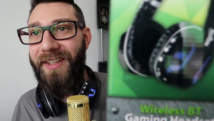 Auriculares GAMING BLUETOOTH Nisuta NS-AUGB35 | (UNBOXING, REVIEW y prueba de MICROFONOS)