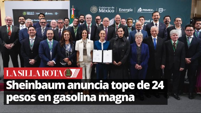 Sheinbaum firma pacto con gasolineros: Precio de gasolina congelado por 6 meses