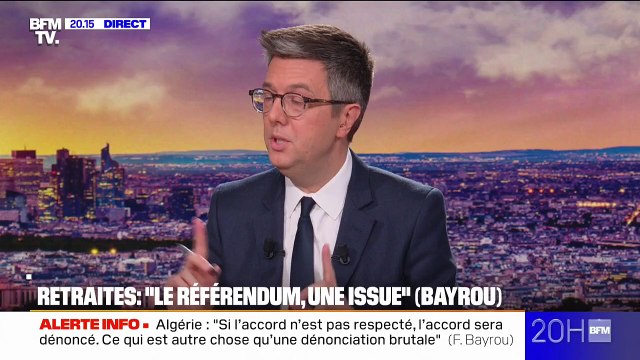 Réforme des retraites: François Bayrou annonce que le référendum est une issue