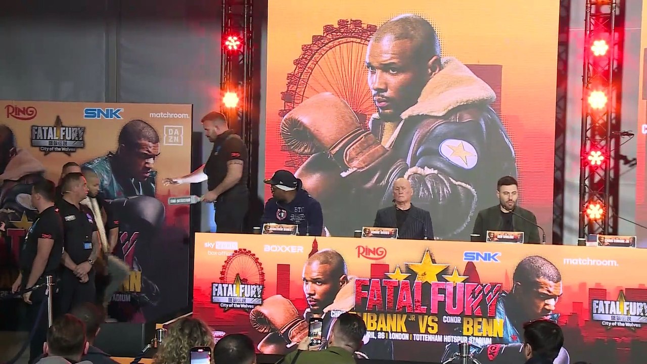 Chris Eubank Jnr. and Conor Benn speak to the media in London ahead of their clash in April.