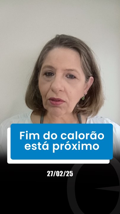 Fim do calorão está próximo