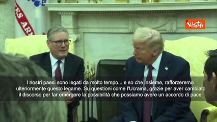 Starmer: "Grazie a Trump per aver cambiato narrazione su Ucraina"