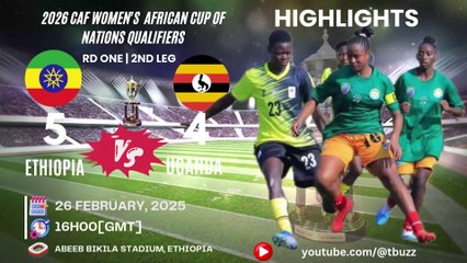 Ethiopia vs Uganda | WAFCON 2026 Qualifiers Highlights | All Goals & Penalties Highlights