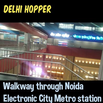 Enjoying a peaceful walk near Noida Sector 63 Metro Station 🚶‍♂️🌆