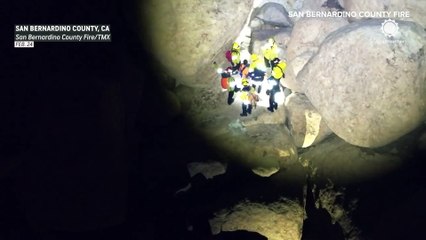 Teen rescued in California after falling into crevice