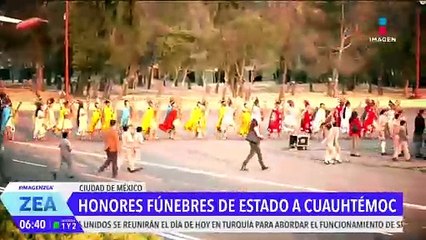 Cuauhtémoc recibirá honores fúnebres de Estado