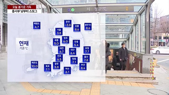 [출근길 YTN 날씨 2/28] 오늘도 봄기운 가득...대기 건조 심각, 중서부 낮부터 스모그 / YTN