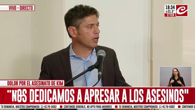 Kicillof: Algunos dirigentes políticos son miserables e inmorales