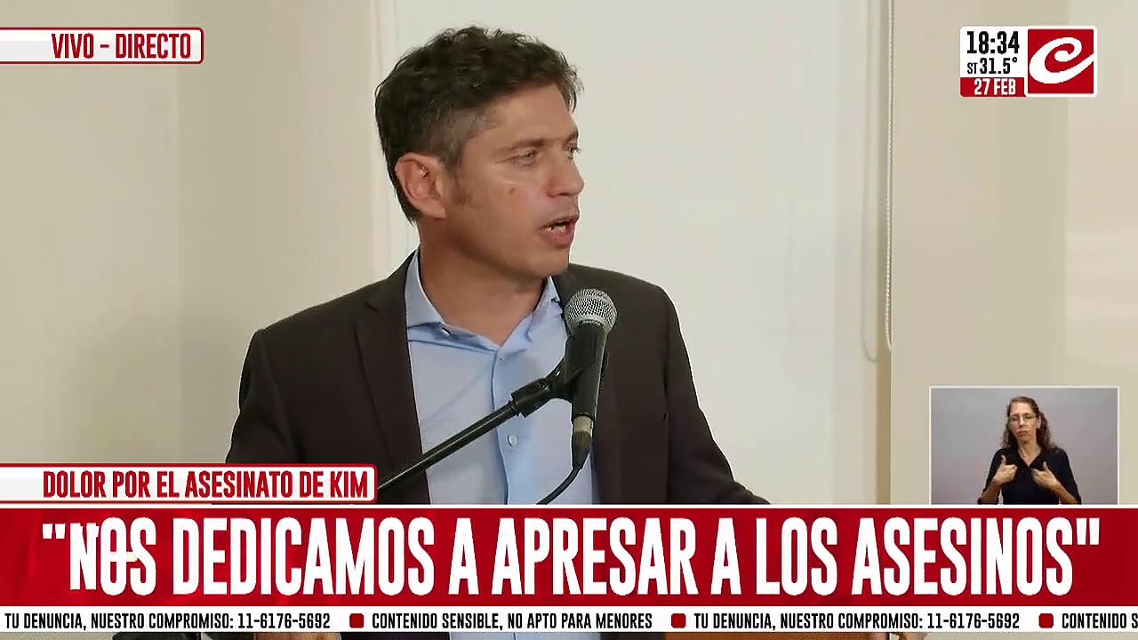 Kicillof:  "Algunos dirigentes políticos son miserables e inmorales"