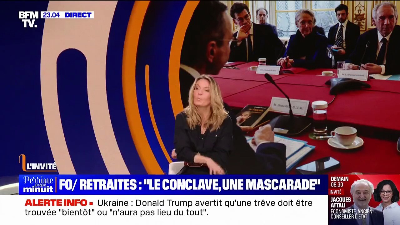 Conclave sur les retraites: "Pour négocier, il faut être deux et là, il n'y a pas de négociation", indique Frédéric Souillot, secrétaire général FO