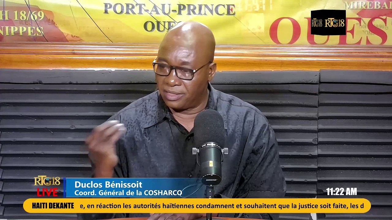 Duclos Bénissoit mande gwoup nèg ame yo debloke wout nasyonal yo.