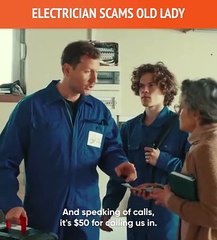DramatizeMe Australia - Electrician scams old lady - (HD)