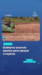 Gobierno anuncia ajustes para apoyar a soyeros