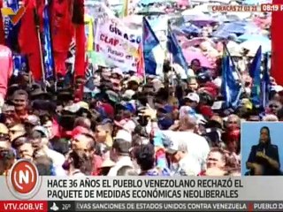 Caraqueños conmemoraron 36 años de la rebelión contra el neoliberalismo impuesto en la 4ta República