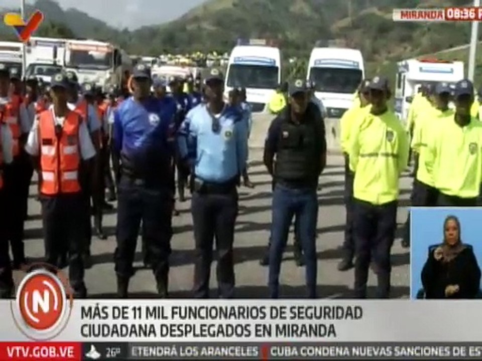 Más de 11 mil funcionarios estarán desplegados en el estado Miranda para preservar la seguridad