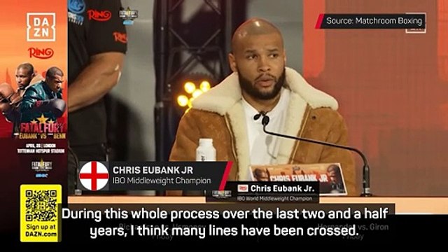 Eubank unapologetic over egging Benn in drug test reference