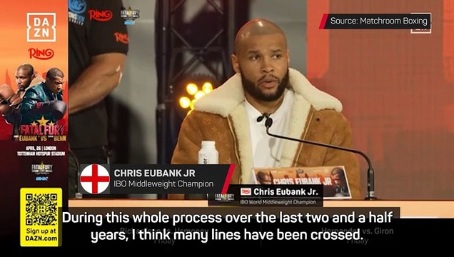 Eubank unapologetic over egging Benn in drug test reference