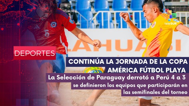 Paraguay derrotó Perú 4 a 3 en la Copa América Fútbol Playa DEPORTES EDICIÓN CENTRAL 27-02-2025