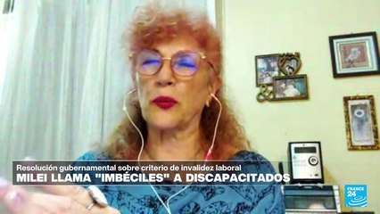 Rosa Scioti: ‘Hay un gran desconocimiento de parte de Milei sobre las personas con discapacidad’