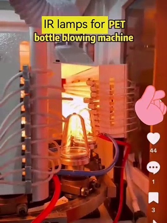 1353mm 220v 2000w SK15 Half White Coated Halogen Infrared Heat Lamps Quartz Heating Tubes for Fully Automatic PET Bottle Blowing Machines