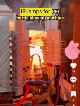 1353mm 220v 2000w SK15 Half White Coated Halogen Infrared Heat Lamps Quartz Heating Tubes for Fully Automatic PET Bottle Blowing Machines