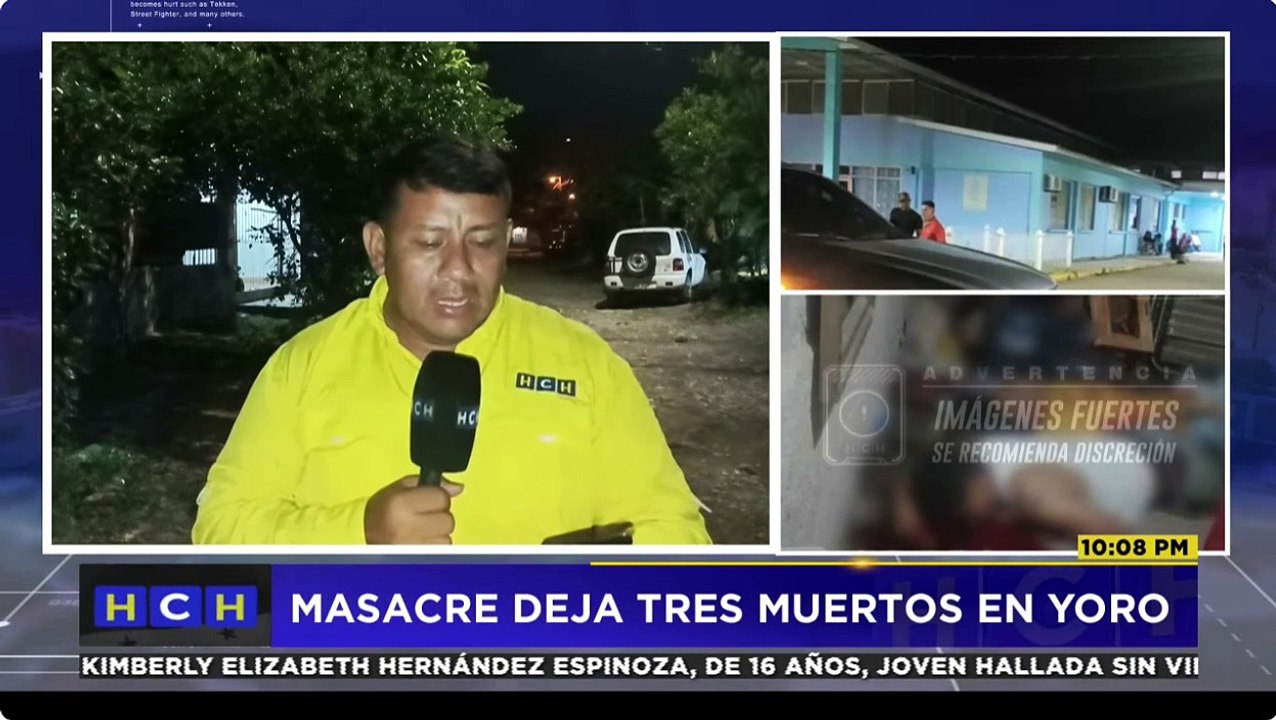 ¡Imparable violencia! Tres personas muertas y dos heridas deja nueva masacre en Yoro