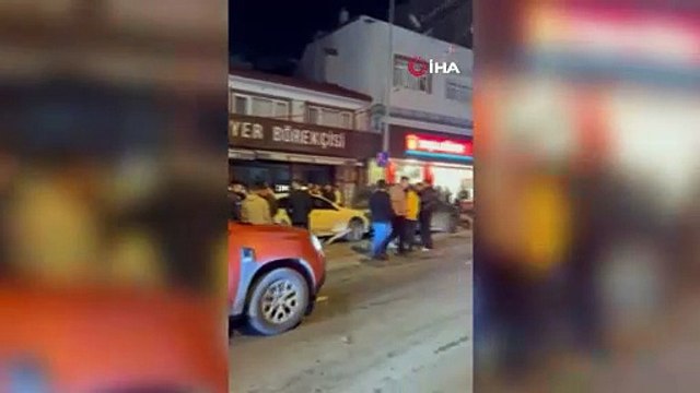 Polis memurunun yaralandığı kaza kamerada