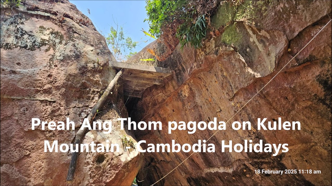 Largest reclining statue at Phnom Kulen Mountain, from Siem Reap - Cambodia
