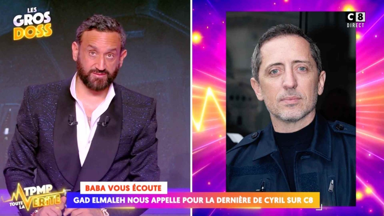Gad Elmaleh recadre Cyril Hanouna en direct dans la dernière émission de TPMP sur C8