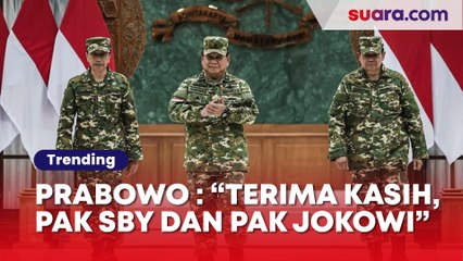 Ditemani SBY dan Jokowi di Akmil Magelang, Prabowo: Terima Kasih Pak