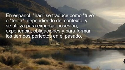 _El uso de 'had' en inglés_