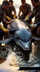 🐬✨ Epic Dolphin Rescue! Team Scrubs Giant Barnacle-Covered Beauty! 💙🛁
