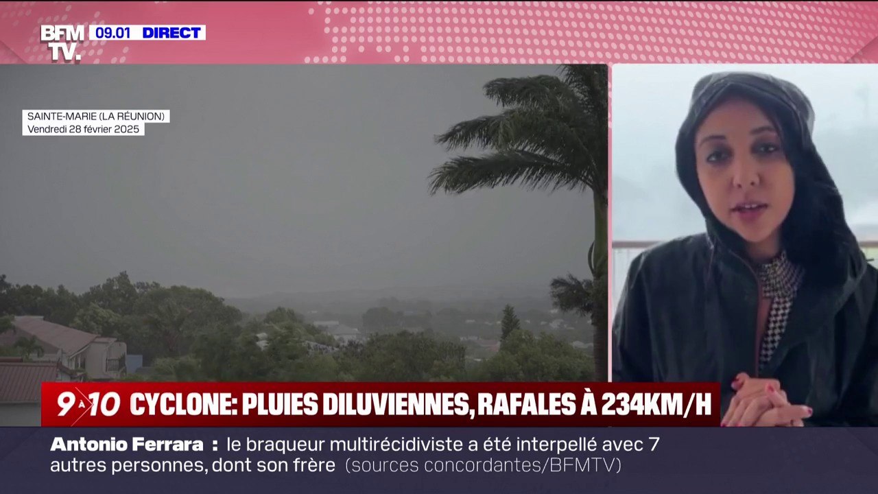 Cyclone Garance: La Réunion touchée par des rafales à 234km/h et des pluies diluviennes