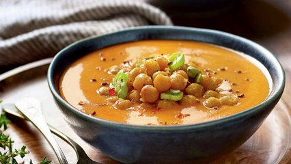 Receta: crema de zanahoria y garbanzos