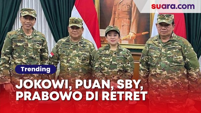 Kebersamaan Jokowi, Puan, SBY, dan Prabowo di Retret Kepala Daerah