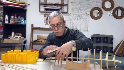 Ahşap tekne yapımını hobi olmaktan çıkarıp sanata dönüştürdü
