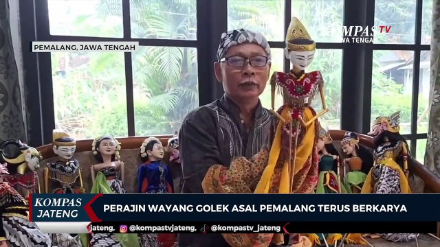 Perajin Wayang Golek Asal Pemalang Terus Berkarya