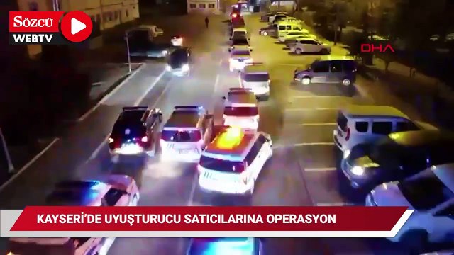 Kayseri'de uyuşturucu satıcılarına operasyon; 44 gözaltı