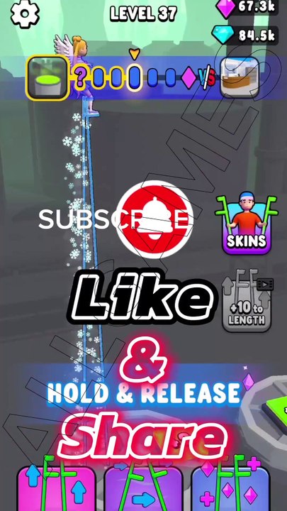 Stilts Run LVL 37 Gameplay FUN GAME #shorts #StiltsRun #fungames #viralvideo