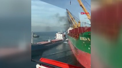 Bursa Gemlik'te gemi kazası